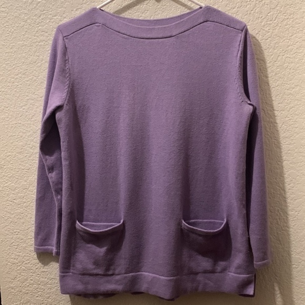 J Jill lavender sweater small - Picture 2 of 8